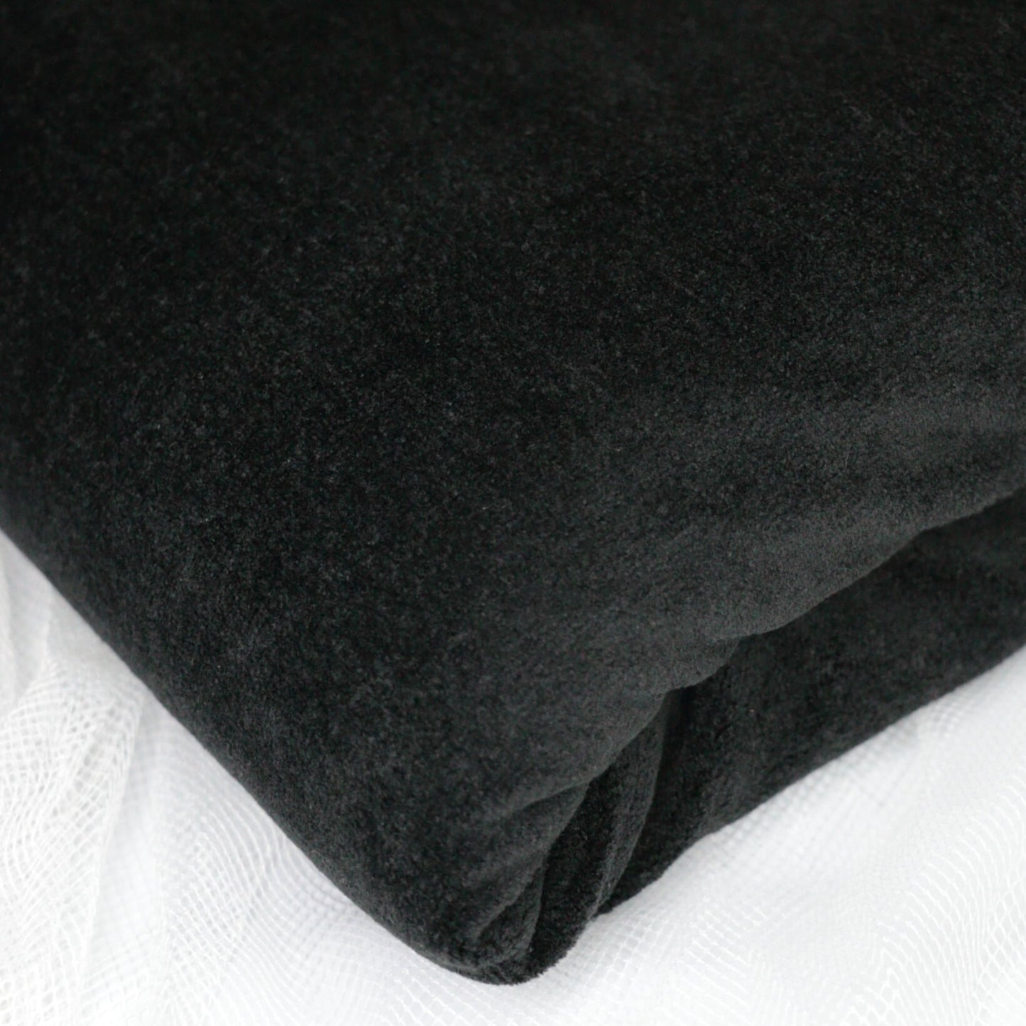 Black Terry Velour per/metre