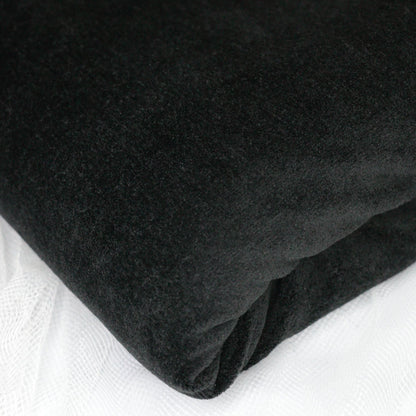 Black Terry Velour per/metre