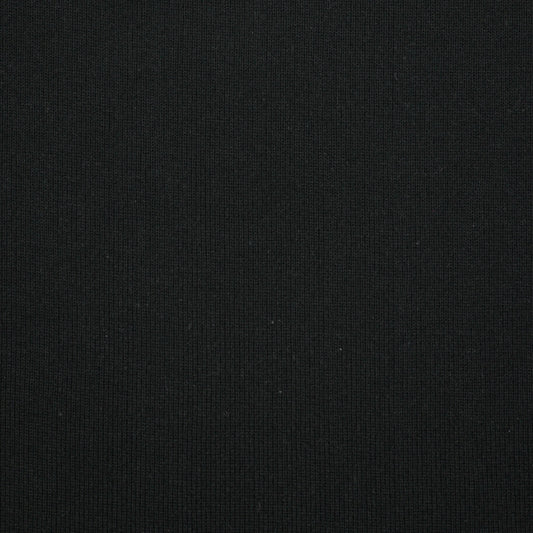 Black Tubular Ribbed Jersey per/metre