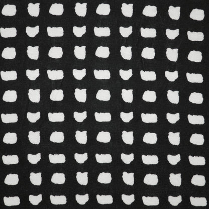 Black & White Squares Viscose Jersey 1m