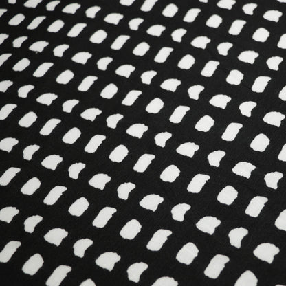 Black & White Squares Viscose Jersey 1m