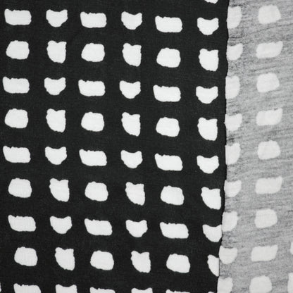 Black & White Squares Viscose Jersey 1m