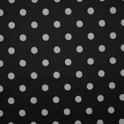 B&W Polka Dot Scuba Crepe 1m