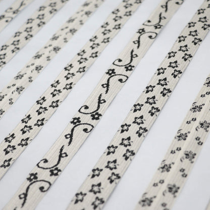 Black & White Sheer Stripe Brocade per/metre