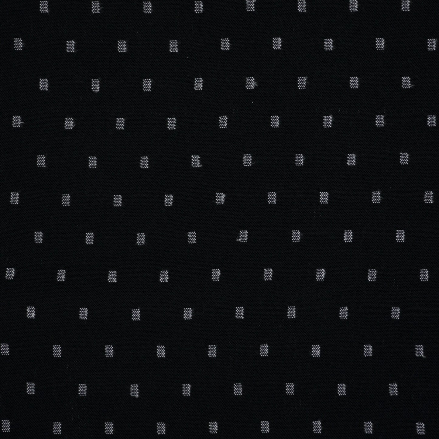 Black and White Dobby Weave Polyester per/metre