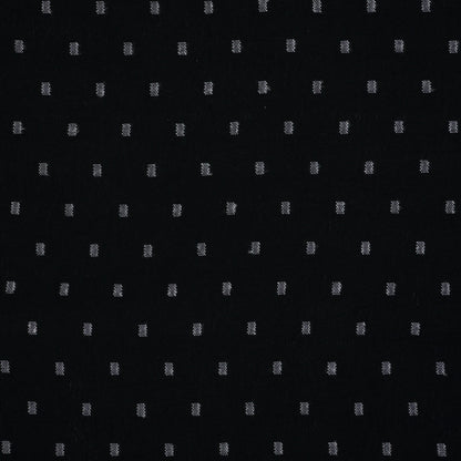 Black and White Dobby Weave Polyester per/metre