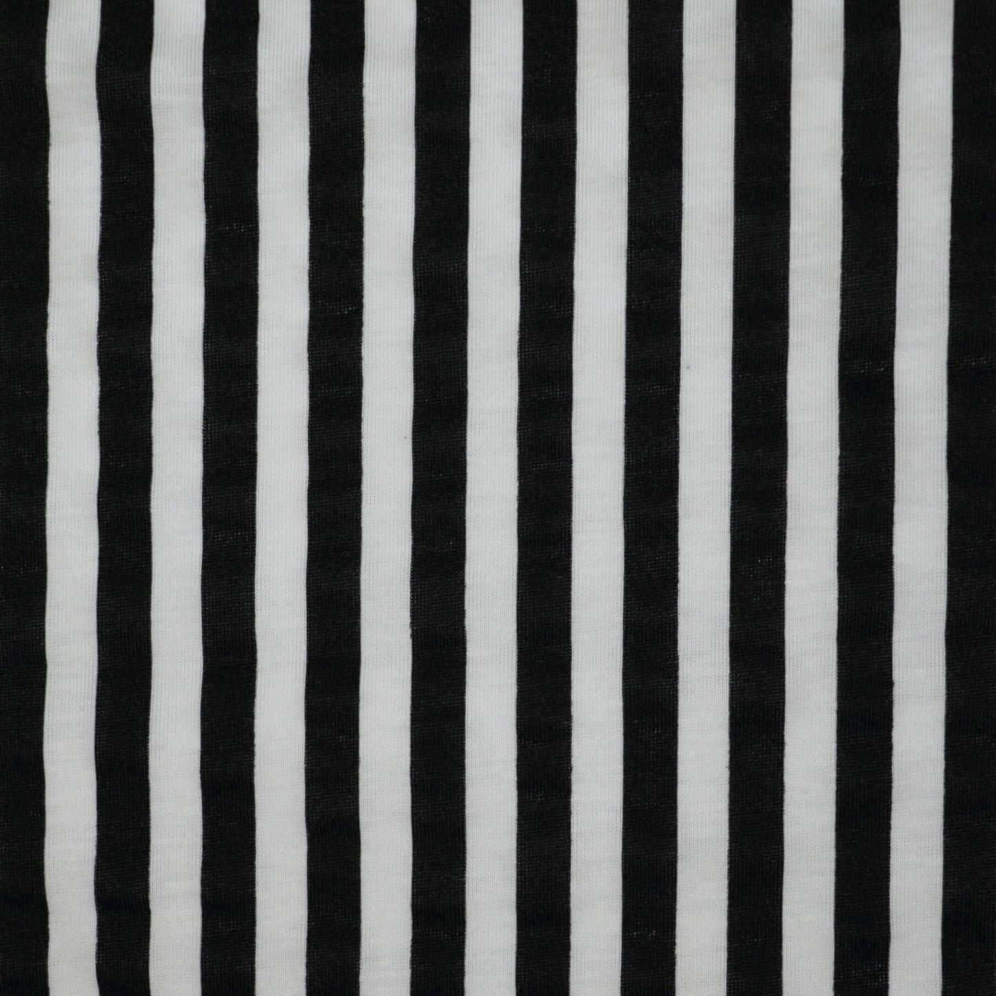Black and White Stripe Jersey per/metre