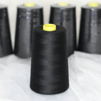 Black Spun Polyester Thread 5000 yards