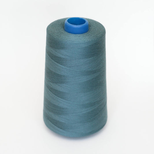 Blue Grey Spun Polyester 120s Machine Sewing Thread 5000 Yard Cone