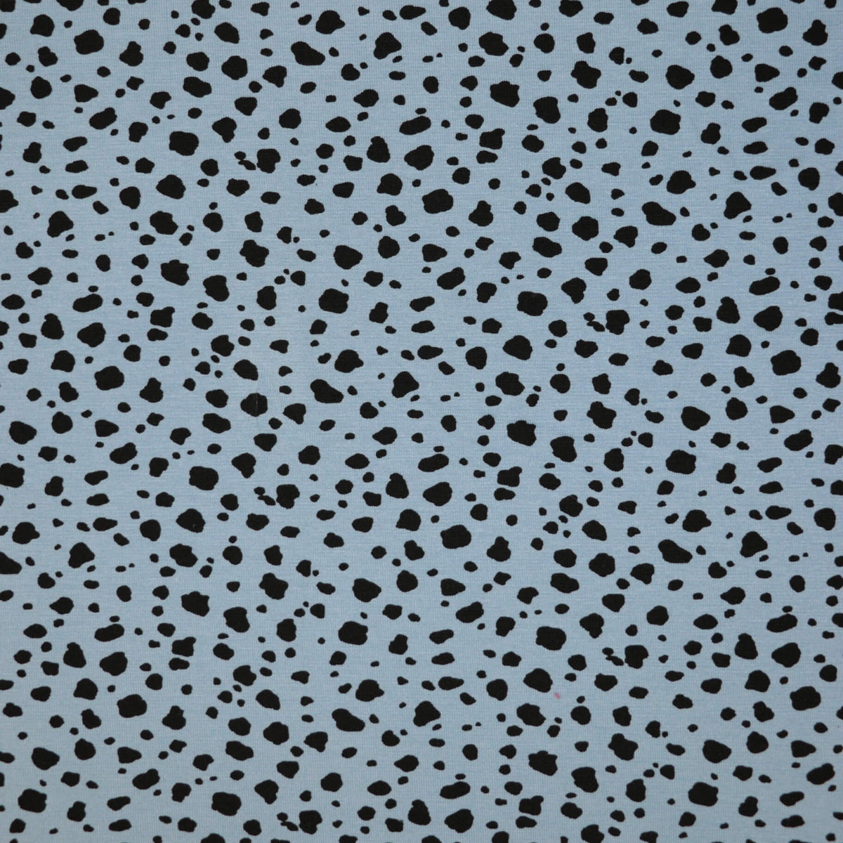 Blue Leopard Spot Viscose Jersey per/metre
