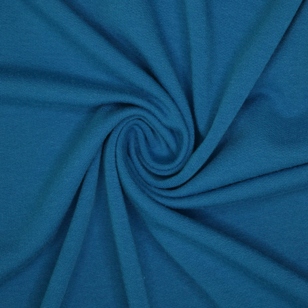 Blue Loopback Jersey per/metre