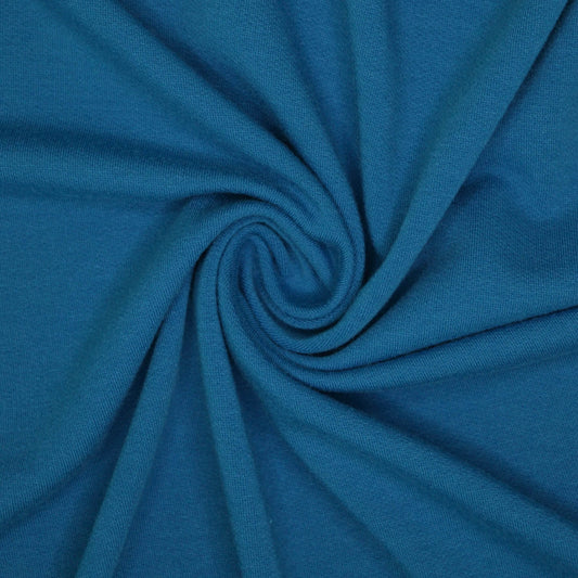 Blue Loopback Jersey per/metre
