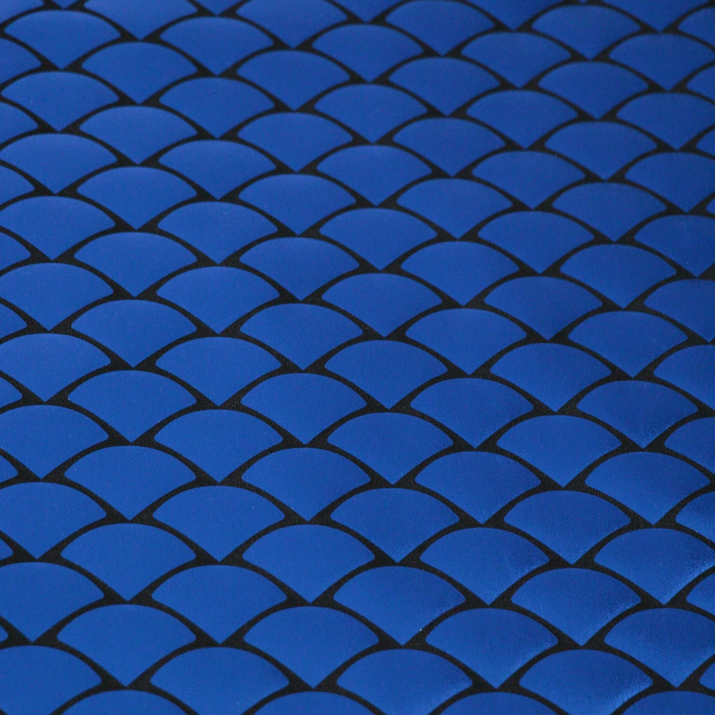 Blue Mermaid Foil Spandex Jersey per/metre