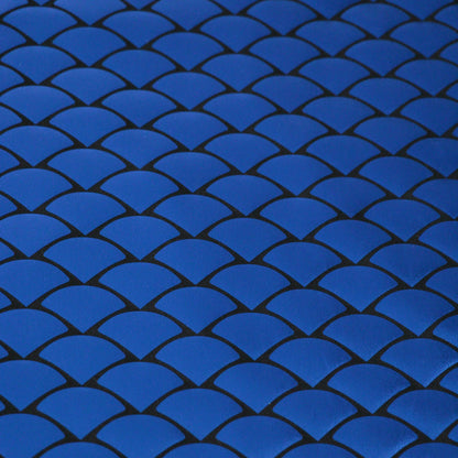 Blue Mermaid Foil Spandex Jersey per/metre