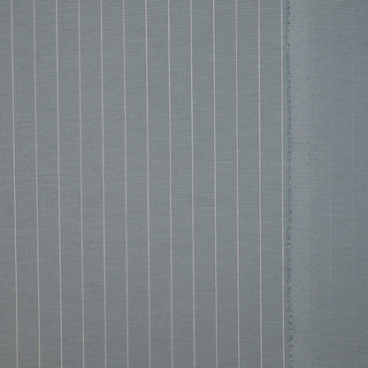 Blue Pin Stripe Ponte Roma per/metre