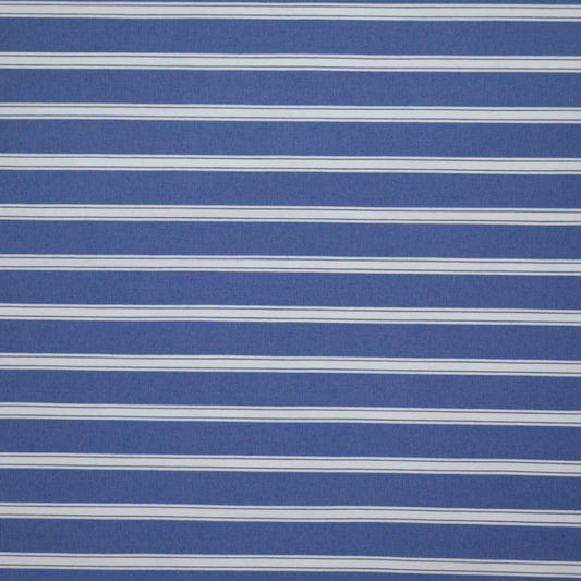 Blue Stripe Polycotton 1m