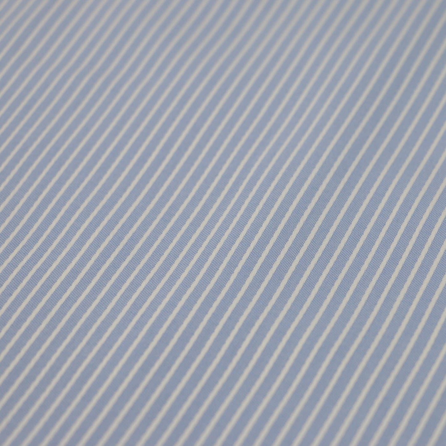 Blue & White Stripe Cotton per/metre