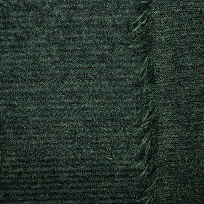 Bottle Green Knitted Corduroy Jersey per/metre