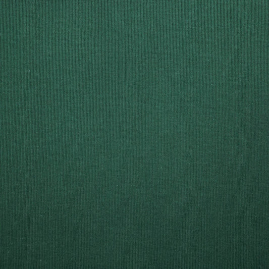 Bottle Green Ribbed Jersey 1m