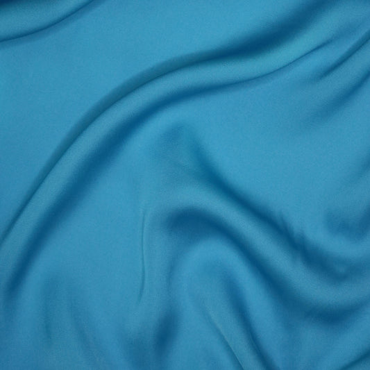Bright Aqua Satin Acetate Rayon