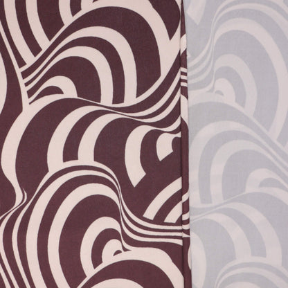 Brown & Cream Swirl ITY per/metre