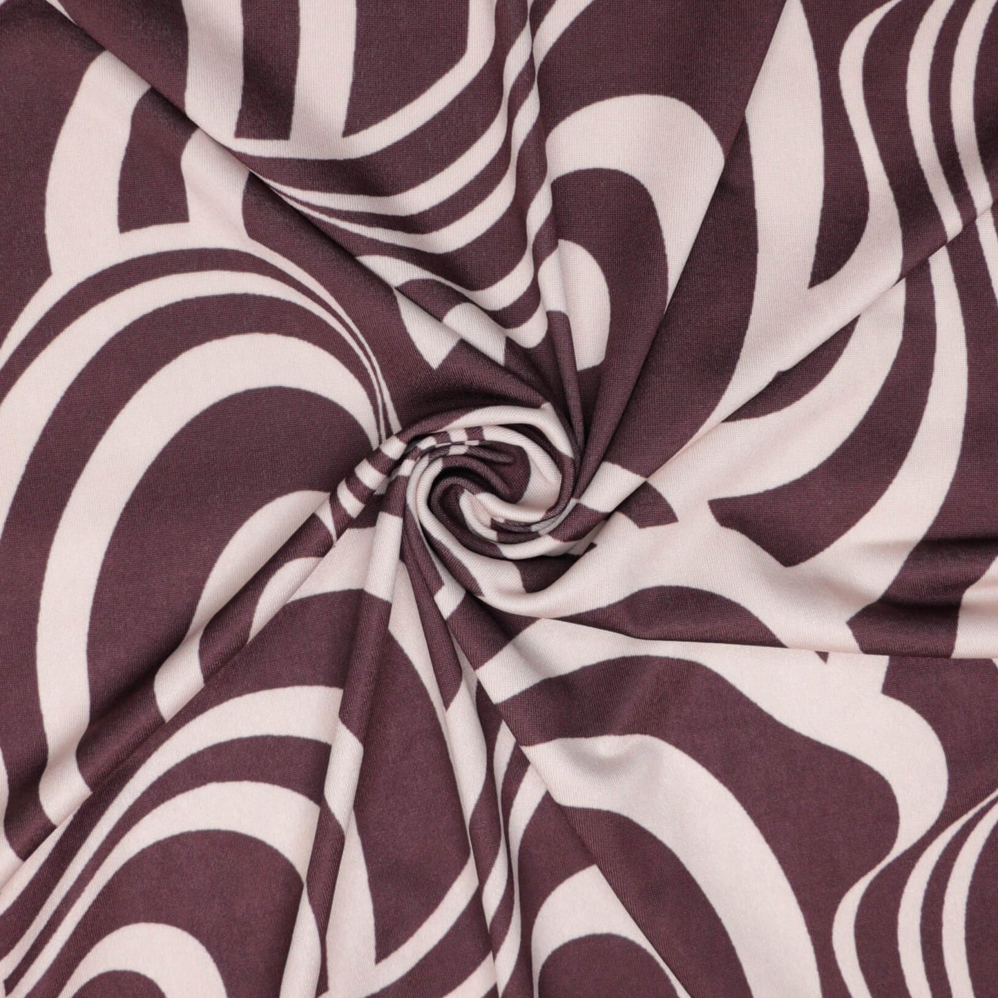 Brown & Cream Swirl ITY per/metre