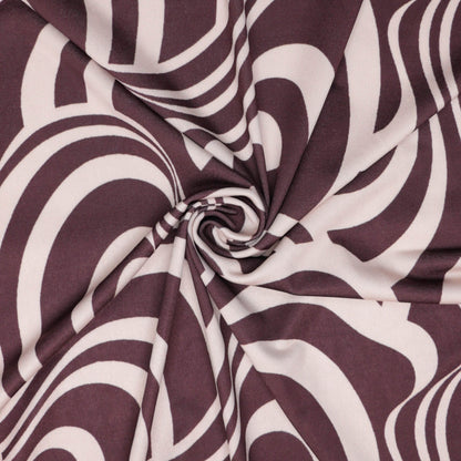 Brown & Cream Swirl ITY per/metre