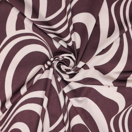 Brown & Cream Swirl ITY per/metre