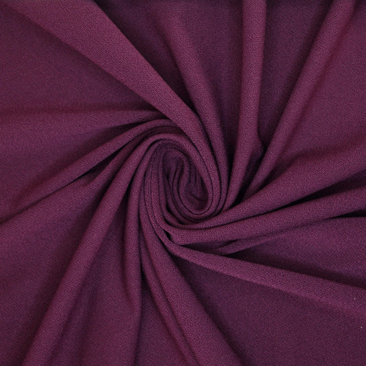 Burgundy Crepe de Chine 1m