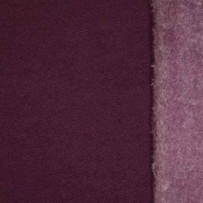 Burgundy Fleece-Back Sweatshirt per/metre