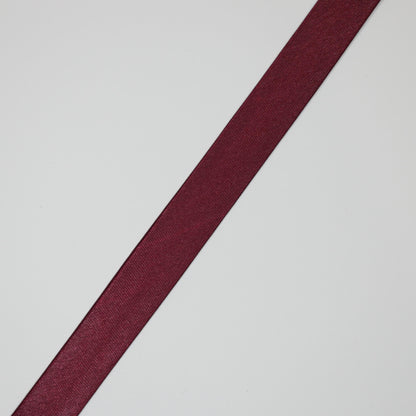Burgundy Satin Folded Bias-Binding per/metre