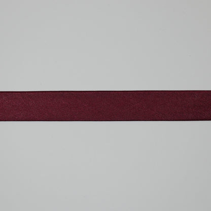 Burgundy Satin Folded Bias-Binding per/metre