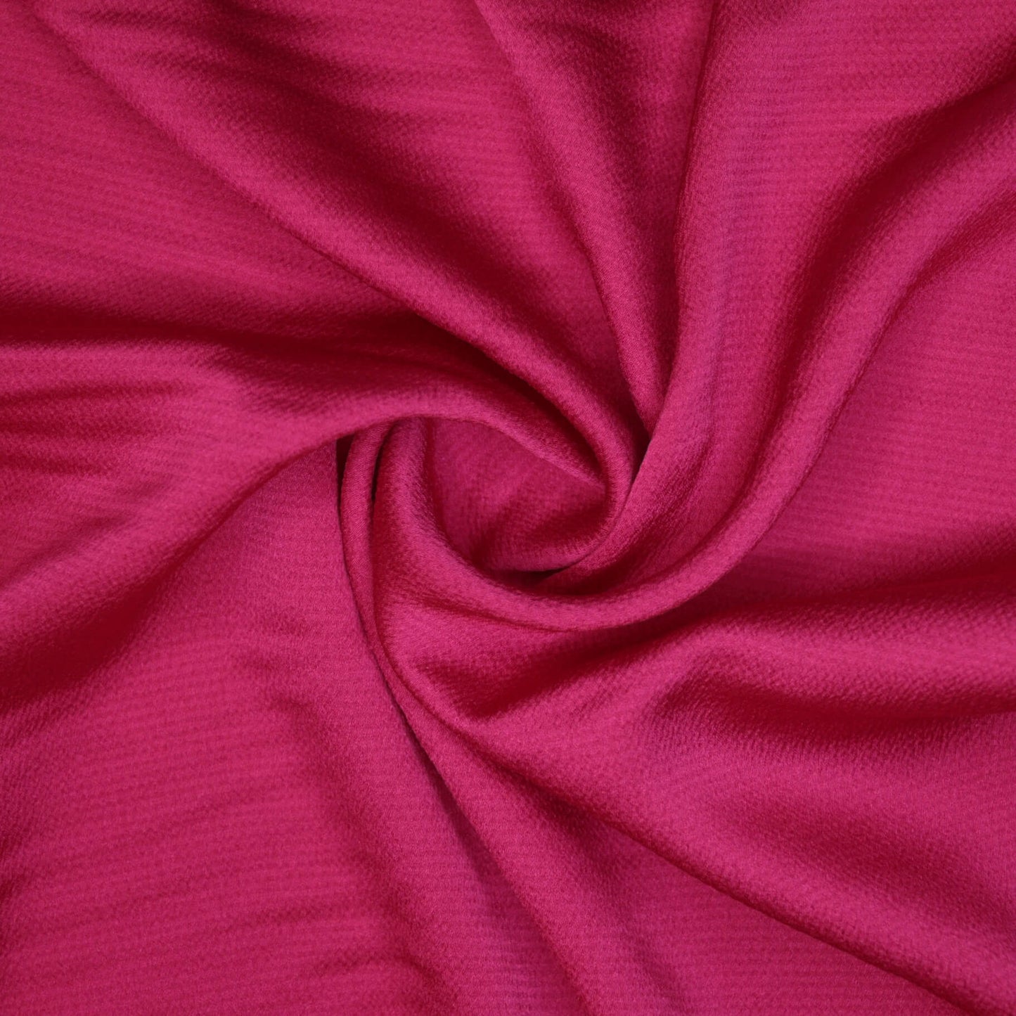 Cerise Satin Bubble Crepe per/metre