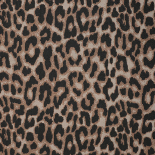 Classic Leopard Print Woven Polyester per/metre