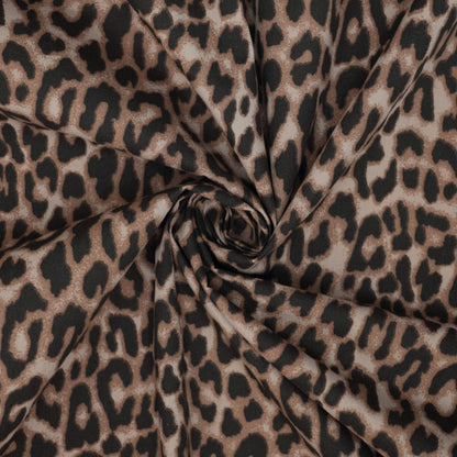 Classic Leopard Print Woven Polyester per/metre