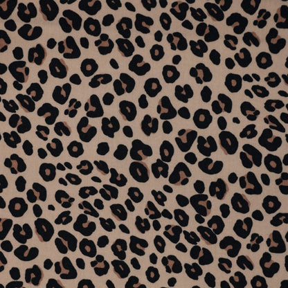 Classic Leopard Print 100% Viscose per/metre