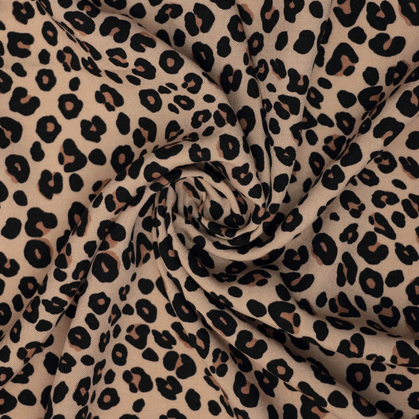 Classic Leopard Print 100% Viscose per/metre