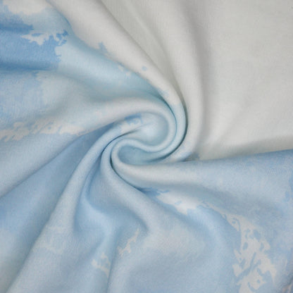 Cloud Print Loopback Sweatshirt per/metre