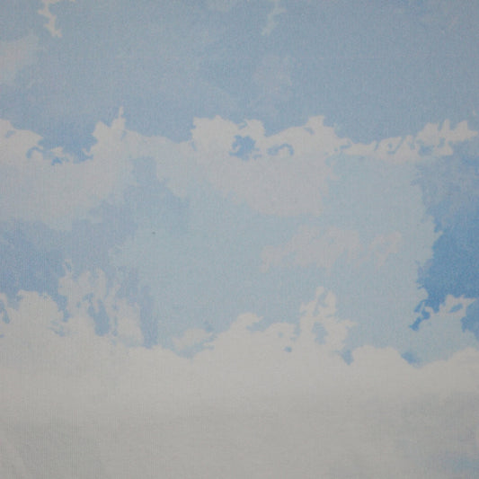 Cloud Print Loopback Sweatshirt per/metre