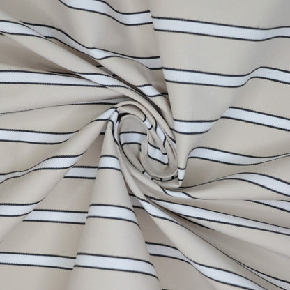 Cream Stripe Bengaline 1m