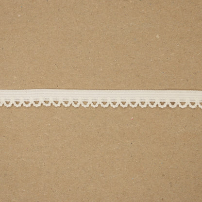 Cream Picot Elastic 10mm x 3m
