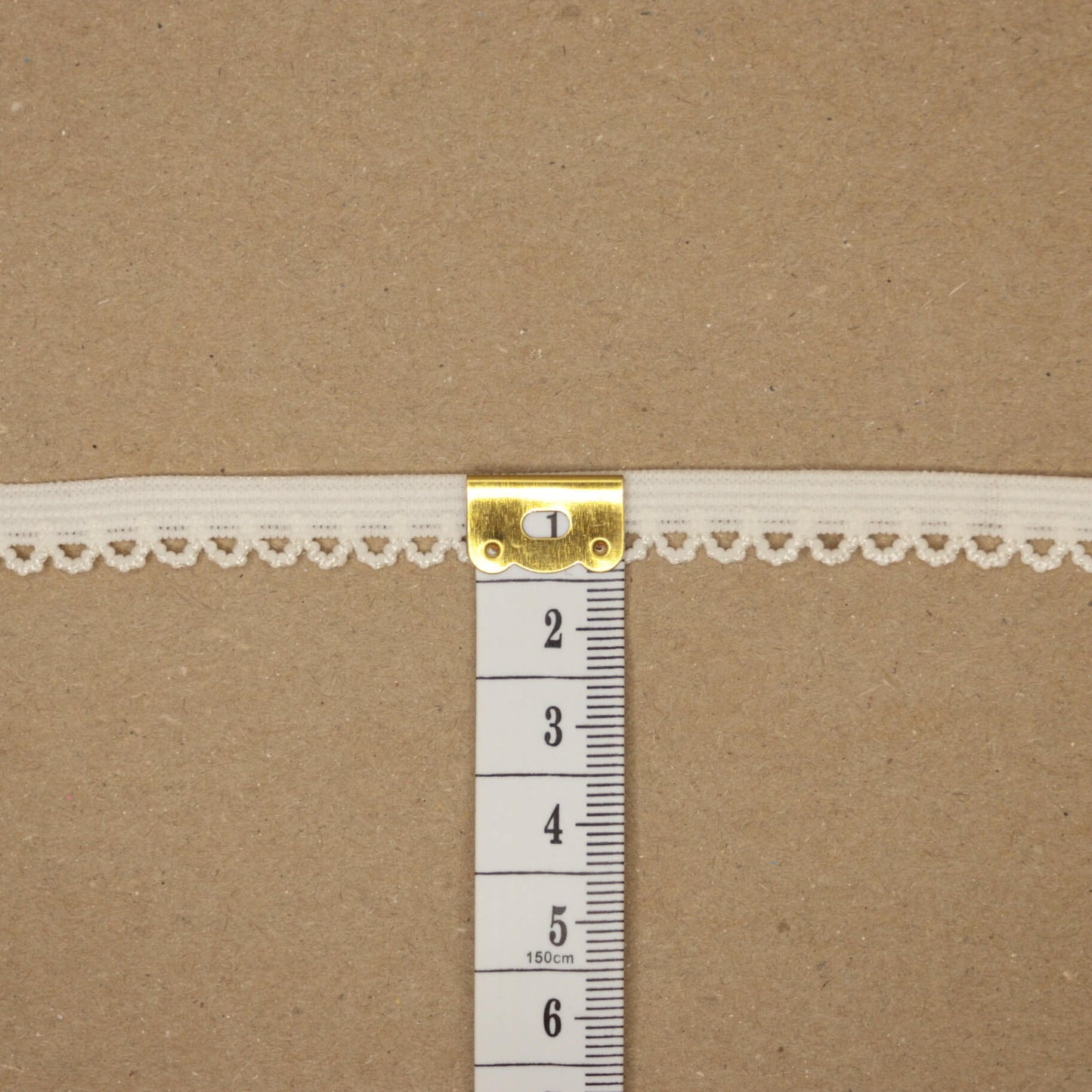 Cream Picot Elastic 10mm x 3m