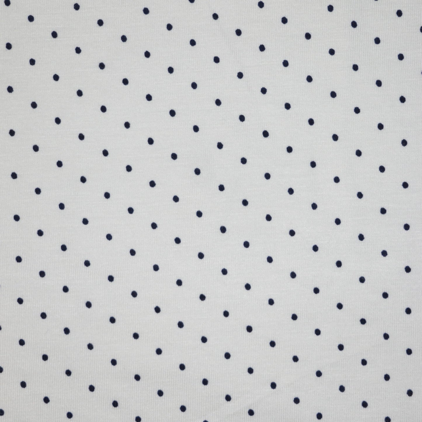 Cream Spot Cotton Jersey 1m