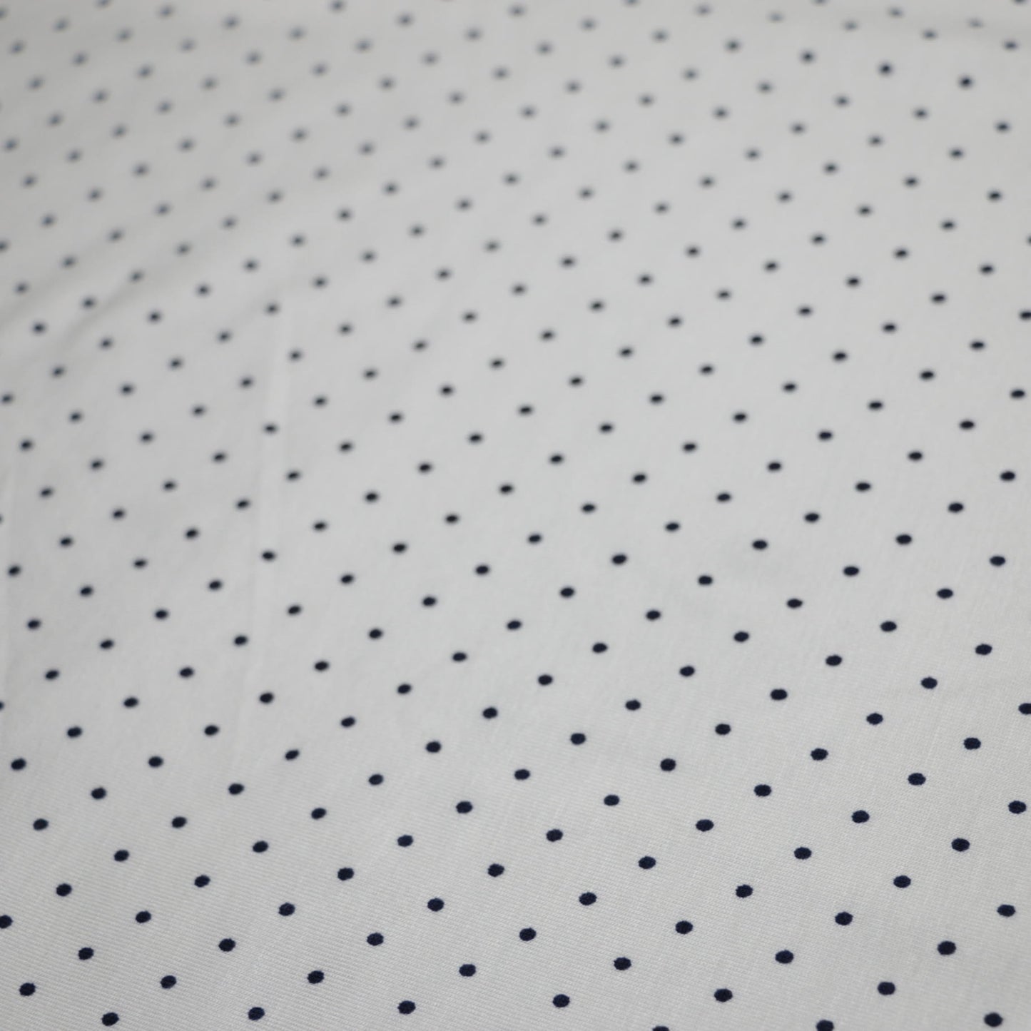 Cream Spot Cotton Jersey 1m