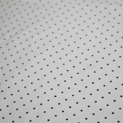 Cream Spot Cotton Jersey 1m