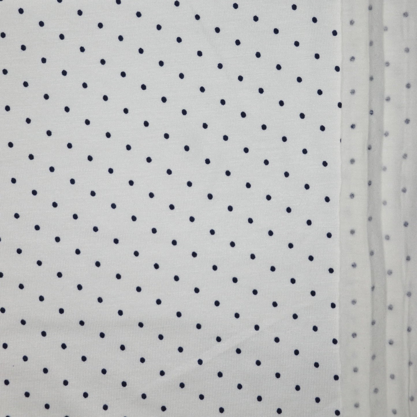 Cream Spot Cotton Jersey 1m