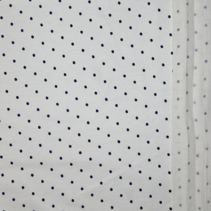 Cream Spot Cotton Jersey 1m