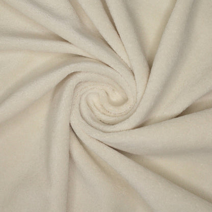 Cream Terry Velour per/metre