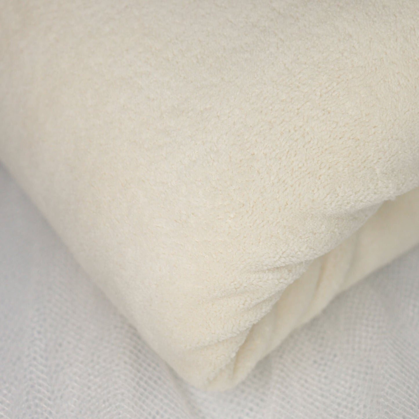 Cream Terry Velour per/metre