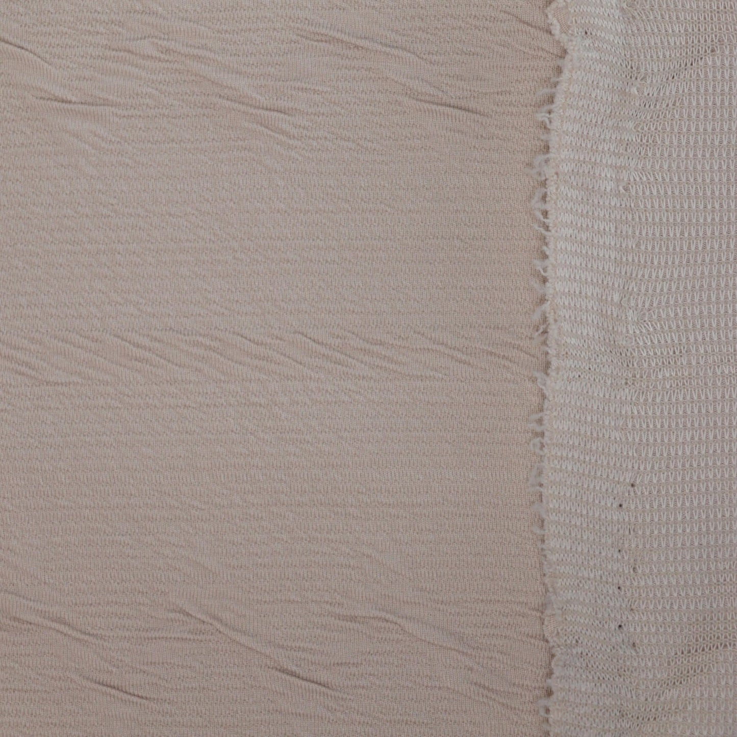Cream Textured Jersey per/metre